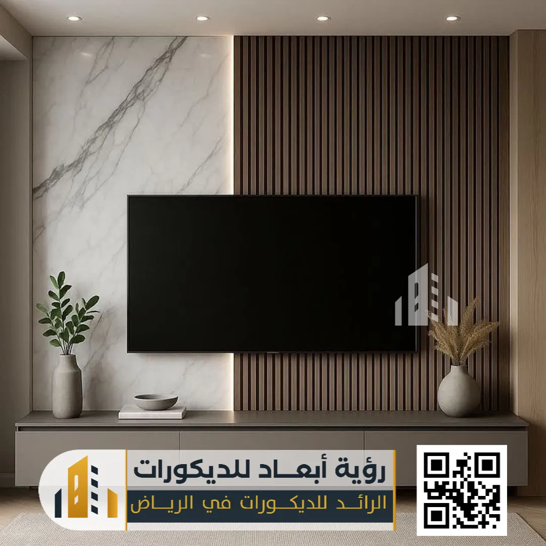 ديكورات خشبية في الرياض بحي الندى