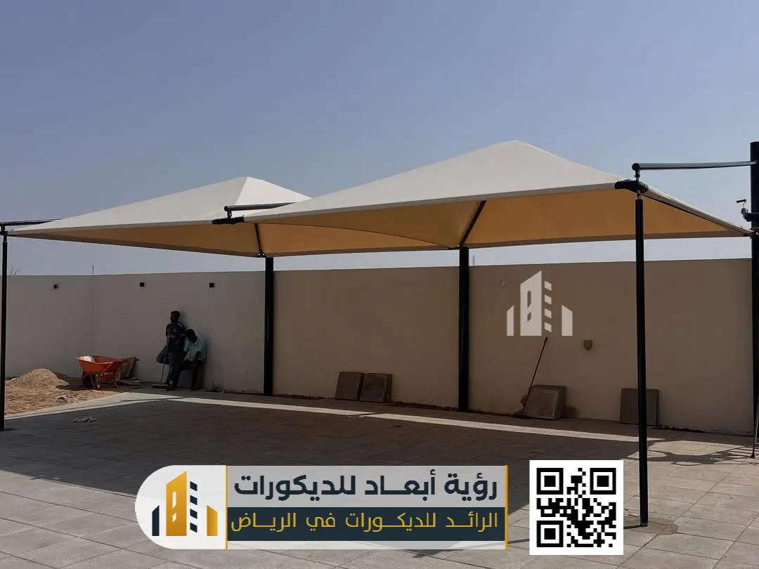 مظلة سيارات بالرياض حي الملقا